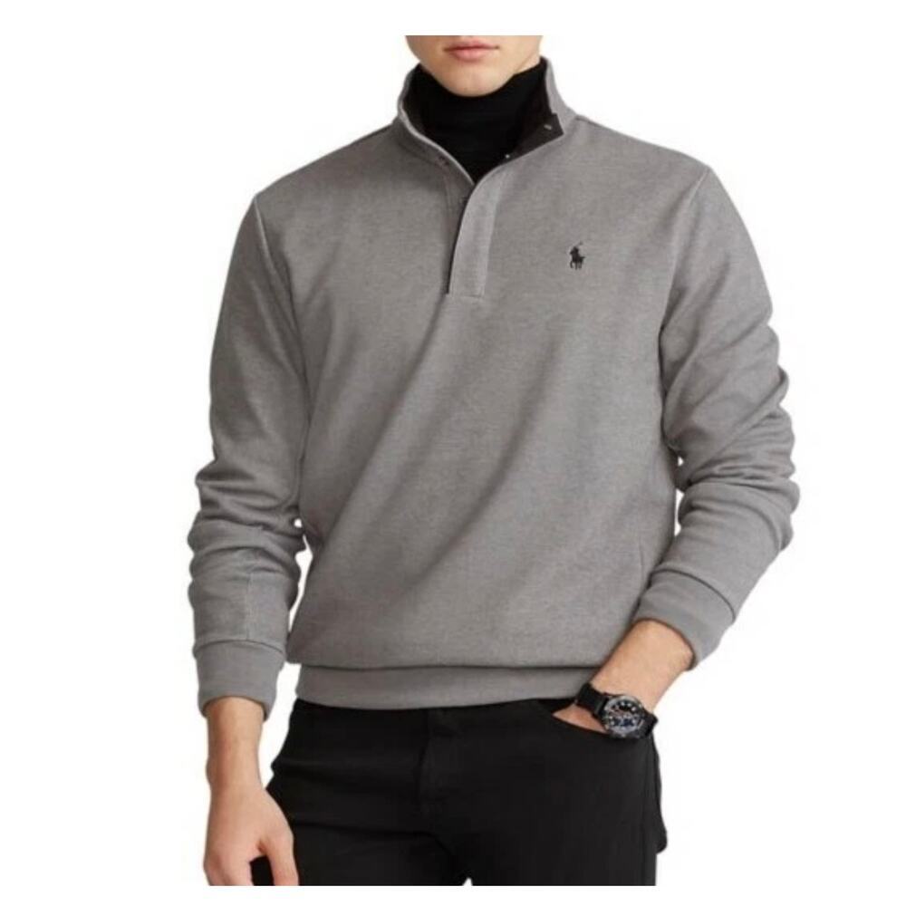 Polo Ralph Lauren double-knit mock neck pullover men's size L